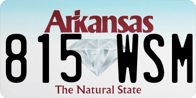 AR license plate 815WSM