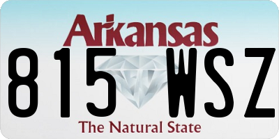 AR license plate 815WSZ