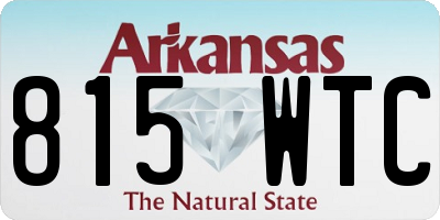 AR license plate 815WTC