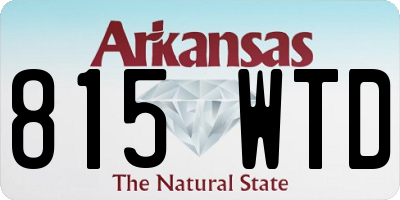 AR license plate 815WTD