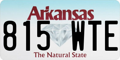 AR license plate 815WTE