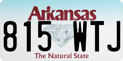 AR license plate 815WTJ