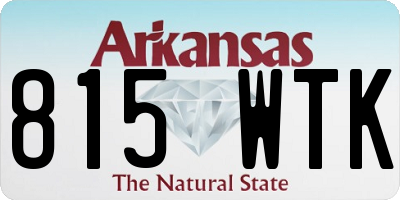 AR license plate 815WTK