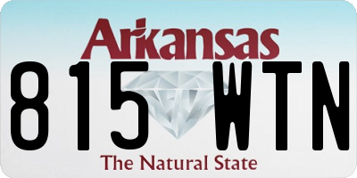 AR license plate 815WTN