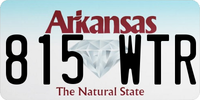 AR license plate 815WTR
