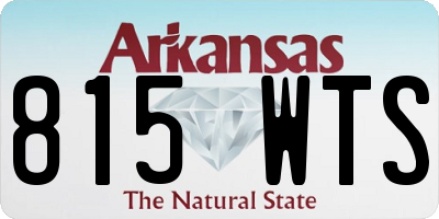 AR license plate 815WTS