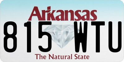 AR license plate 815WTU