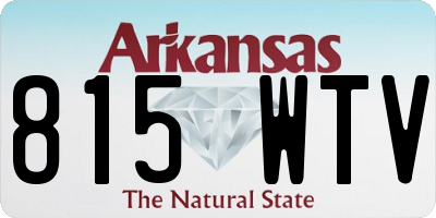 AR license plate 815WTV