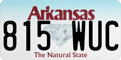 AR license plate 815WUC