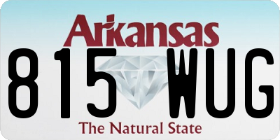 AR license plate 815WUG