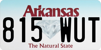 AR license plate 815WUT