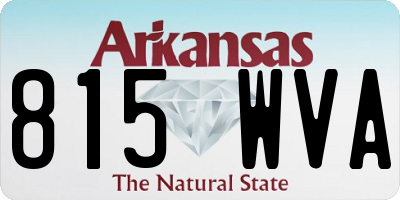 AR license plate 815WVA