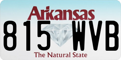 AR license plate 815WVB