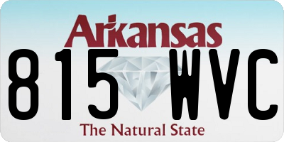 AR license plate 815WVC