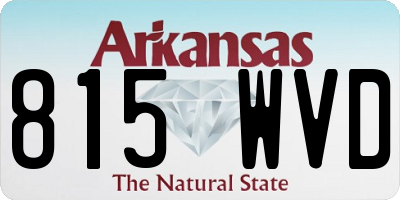 AR license plate 815WVD