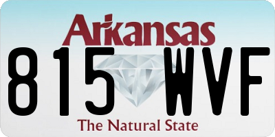 AR license plate 815WVF
