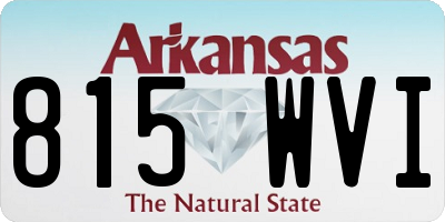 AR license plate 815WVI