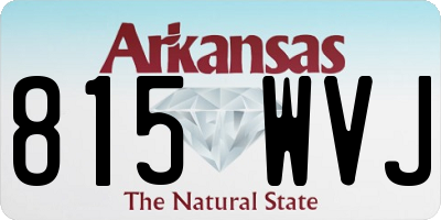 AR license plate 815WVJ