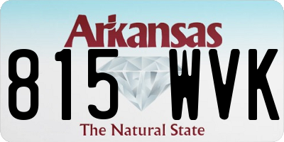 AR license plate 815WVK