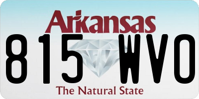 AR license plate 815WVO