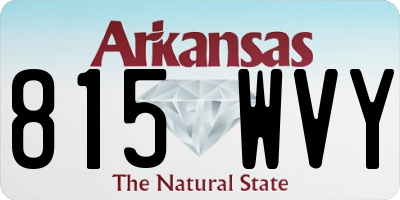 AR license plate 815WVY