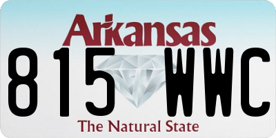 AR license plate 815WWC