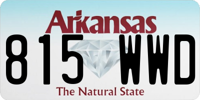 AR license plate 815WWD