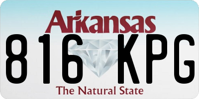 AR license plate 816KPG