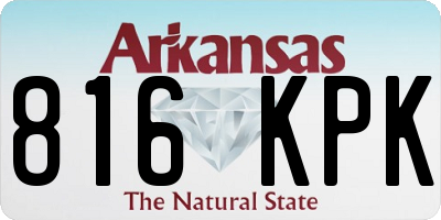 AR license plate 816KPK