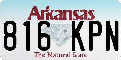 AR license plate 816KPN