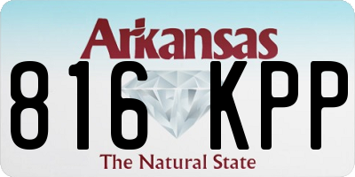 AR license plate 816KPP