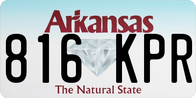 AR license plate 816KPR