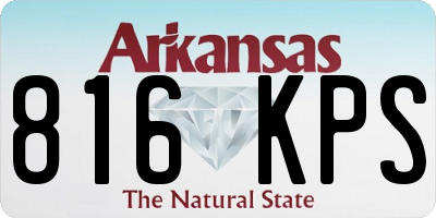 AR license plate 816KPS