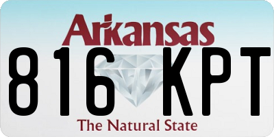 AR license plate 816KPT