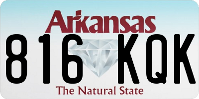 AR license plate 816KQK
