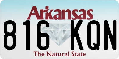 AR license plate 816KQN
