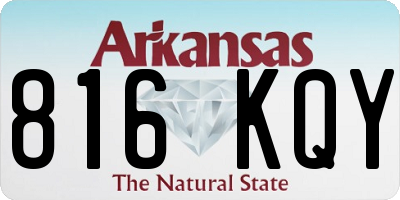 AR license plate 816KQY