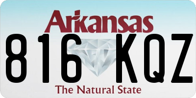 AR license plate 816KQZ