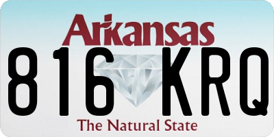 AR license plate 816KRQ