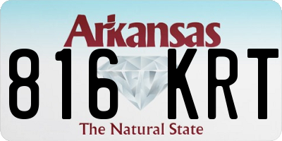 AR license plate 816KRT
