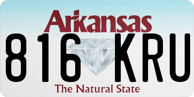 AR license plate 816KRU