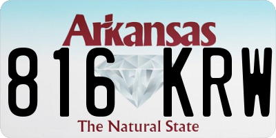 AR license plate 816KRW