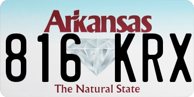 AR license plate 816KRX