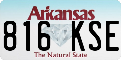 AR license plate 816KSE