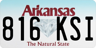 AR license plate 816KSI