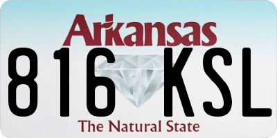 AR license plate 816KSL