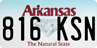 AR license plate 816KSN