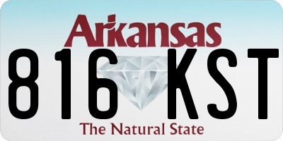 AR license plate 816KST