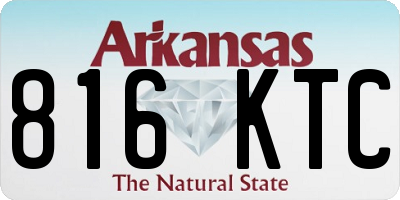 AR license plate 816KTC