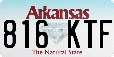 AR license plate 816KTF